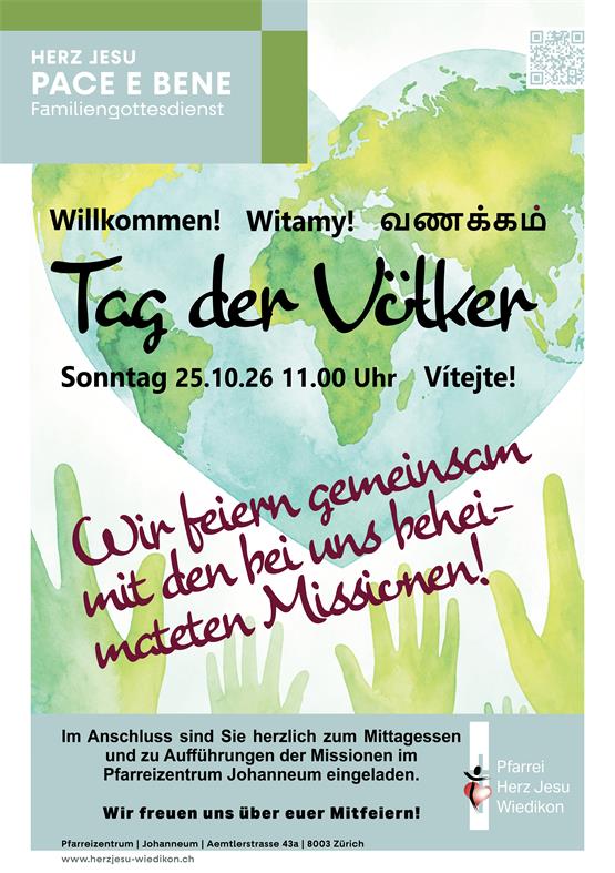 Pace e Bene Familiengottesdienst zum Tag der Völker 2026