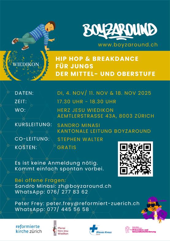 Hip Hop & Breakdance Workshop für Jungs der Mittel- und Oberstufe