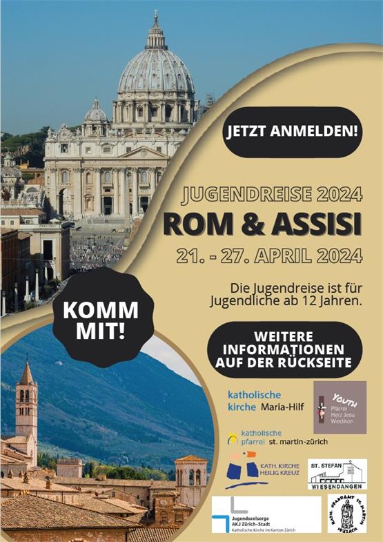 Jugendreise nach Rom und Assisi 2024