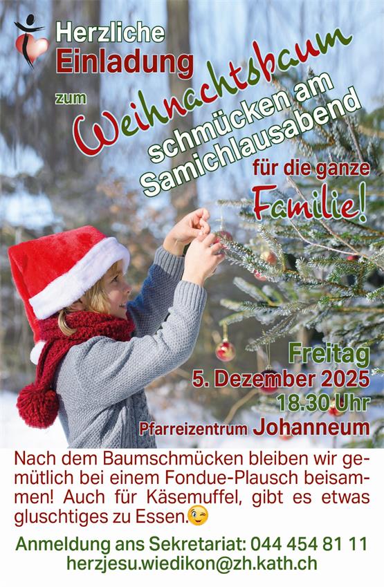 Baumschmücken und Fondueplausch